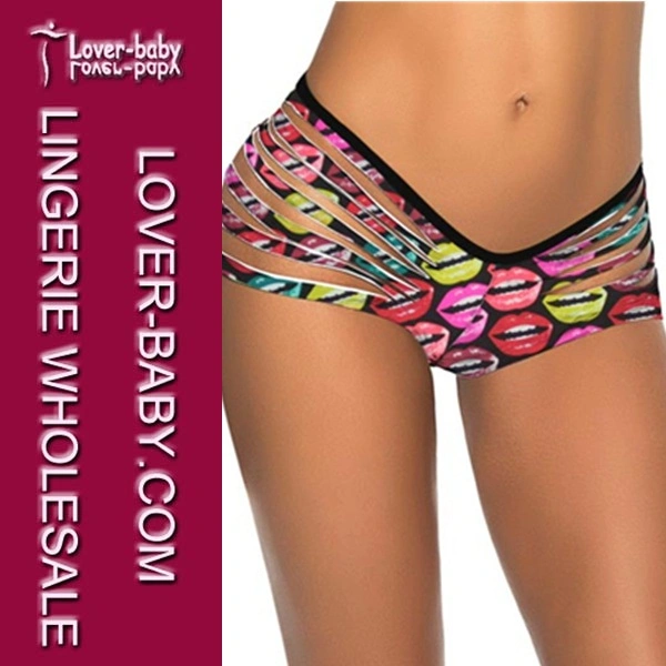 Fashion Mikey Printed Lady Swim Wear Bottom (L91290-1)