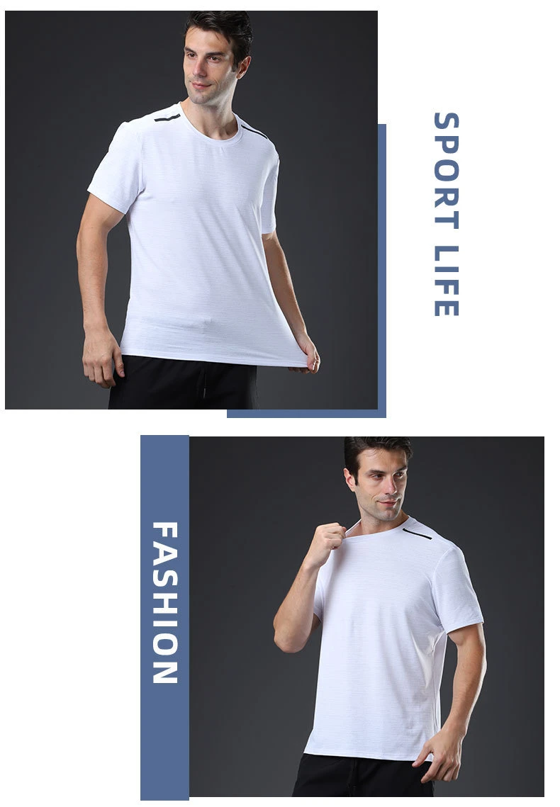 Sports T-Shirt Men′ S Summer Fitness Short Sleeve Breathable Large Quick Drying Clothes Loose Casual Outdoor Running Short Sleeve